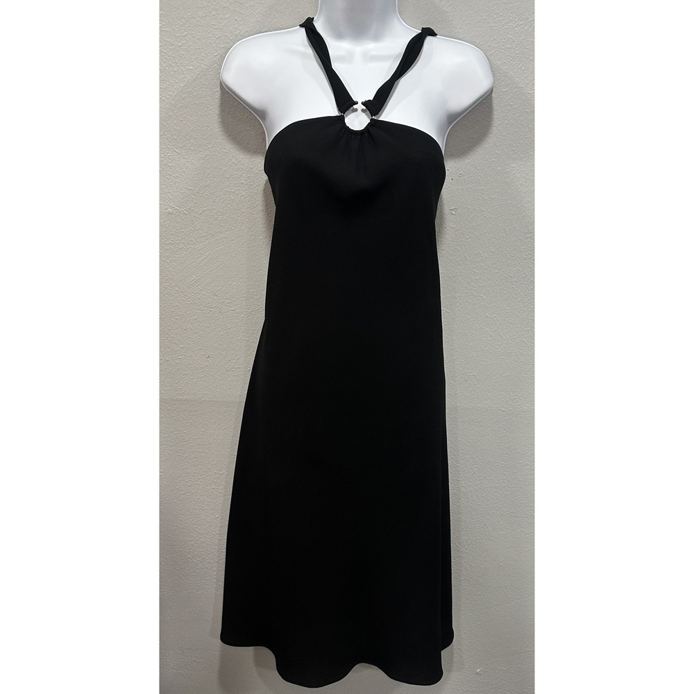 Jones Wear Maxi Evening Dress Womens 16 Black Lined Sleeveless Back Zip Cocktail